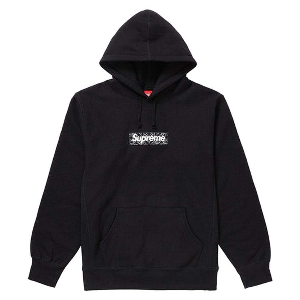 Supreme Bandana Box Logo Hooded Sweatshirt Black (SS21) – Kick Game