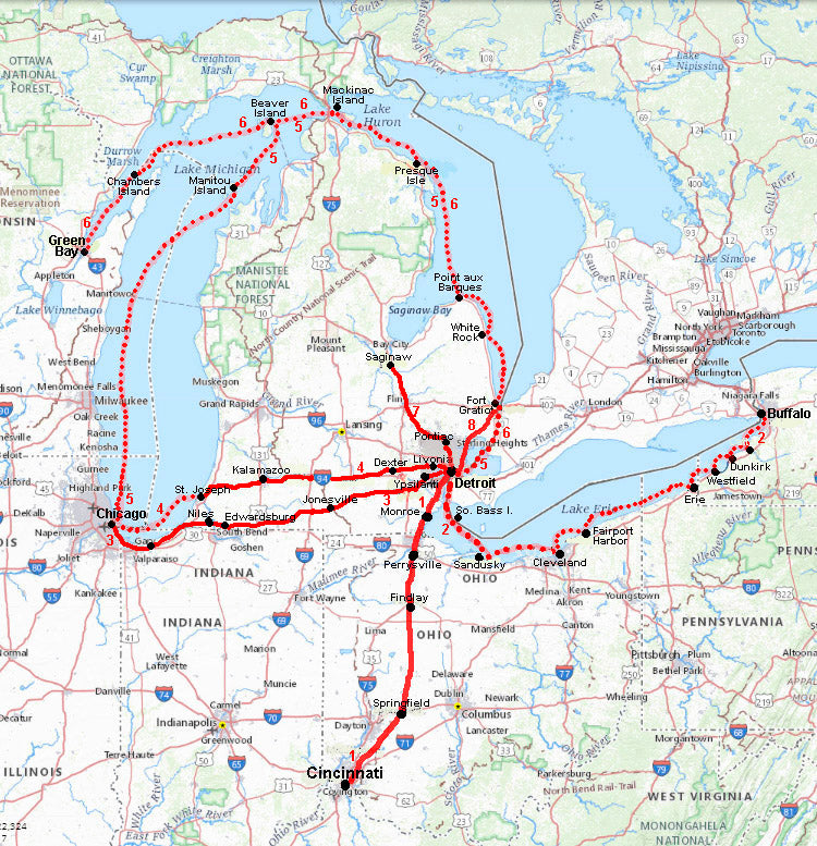 American Migration Routes: Part II - Stagecoach, Steamboat, Canal & Ea ...