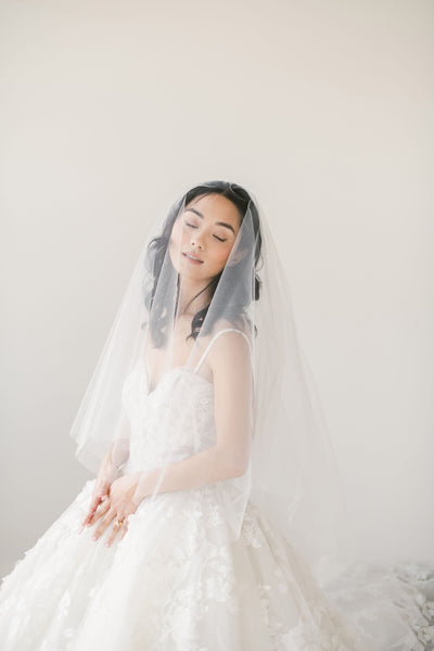 circle bridal veil