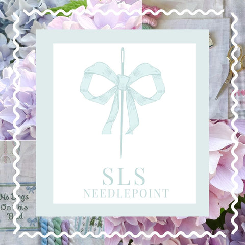 bow with needle logo for sls needlepoint