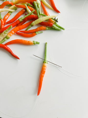 Pepper with Needle and Thread