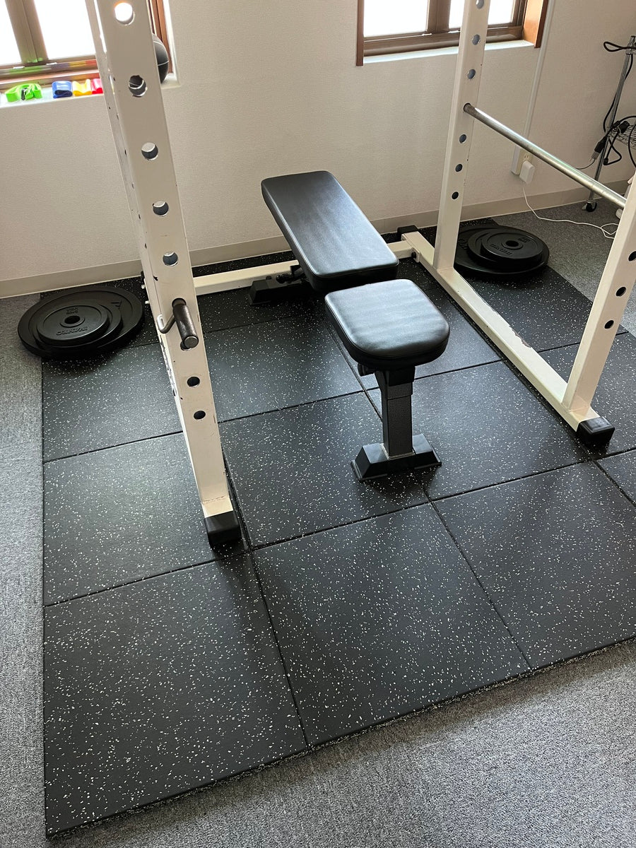 Gym mats, power racks and benches