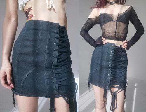 Vintage Bondage Corset Lingerie Cotton Skirt – BOOPVINTAGE