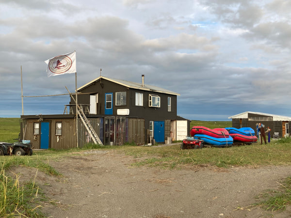 Salmon Fish Camp in Bristol Bay Alaska, by the mouth of the Egegik River