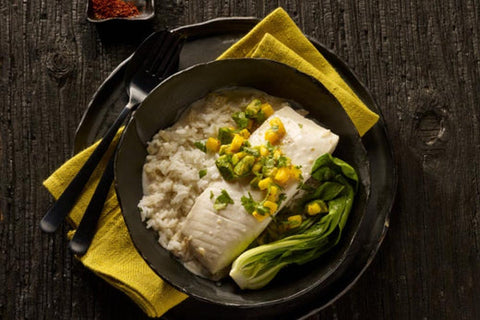 Coconut Poached Halibut recipe photo