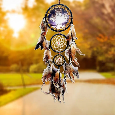 White Wolf Dream Catcher – OLOEE