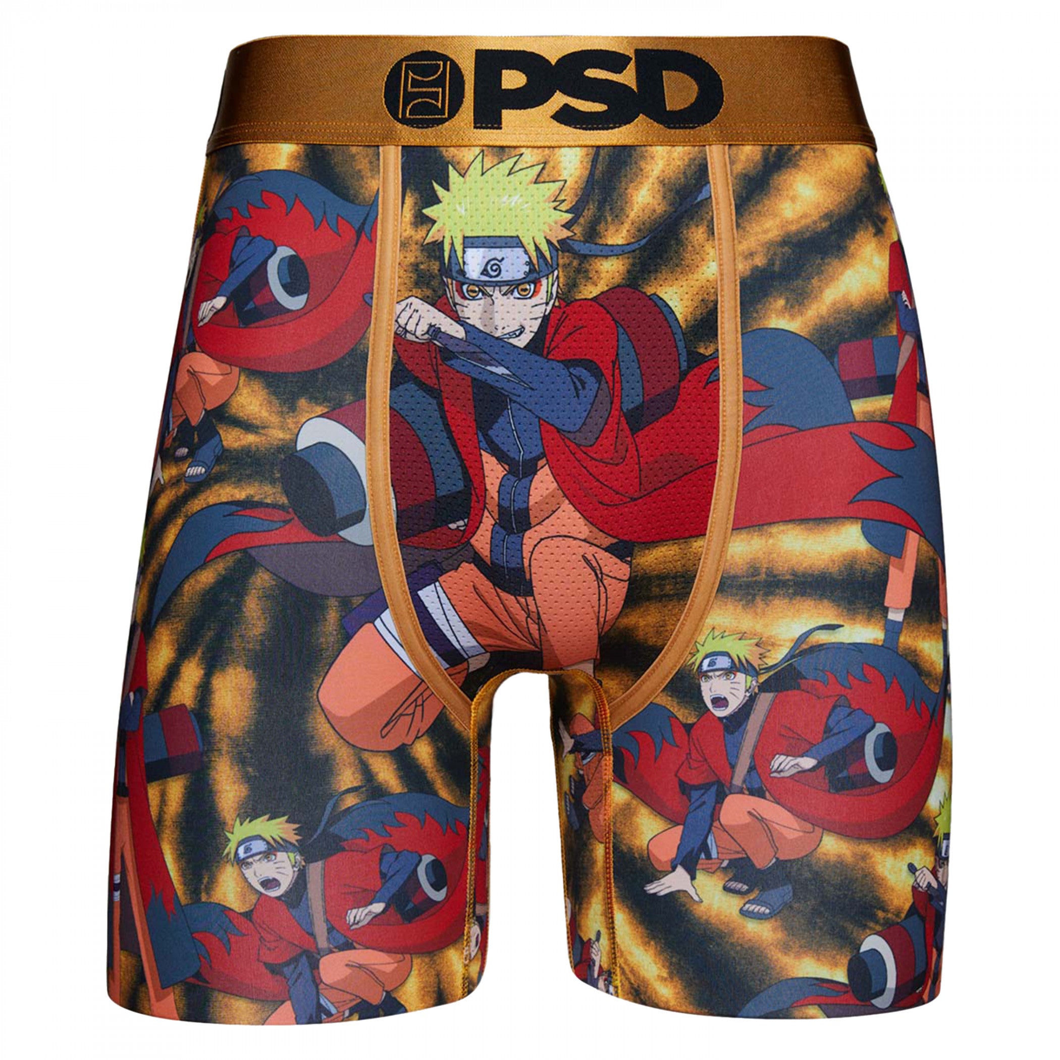 Naruto Shippuden Naruto vs Sasuke Print Men's Boxer Briefs