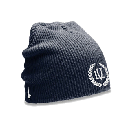 Crossover Beanie - Navy Blue - Loyalty Vibes