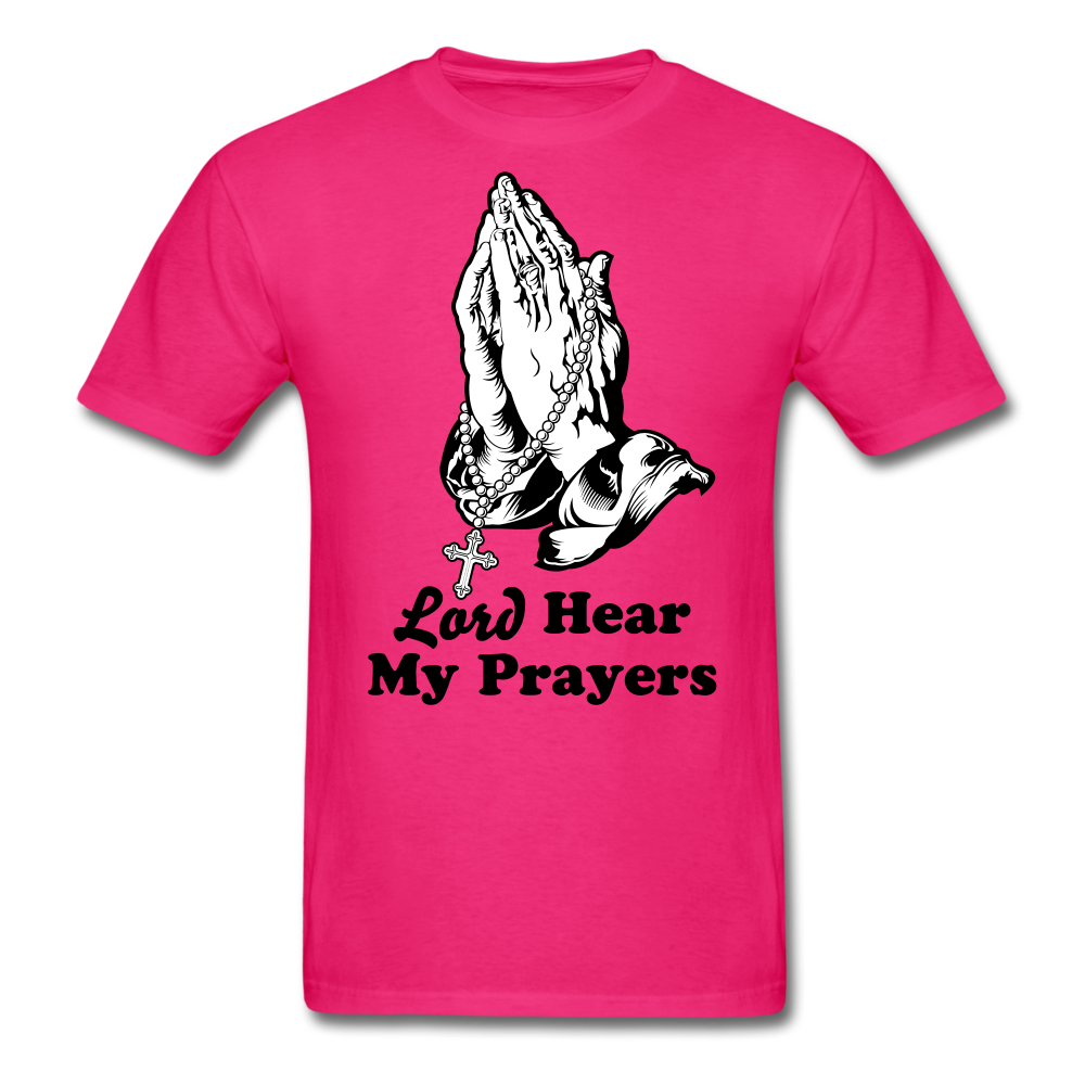 My Prayers Men's T-Shirt - fuchsia - Loyalty Vibes