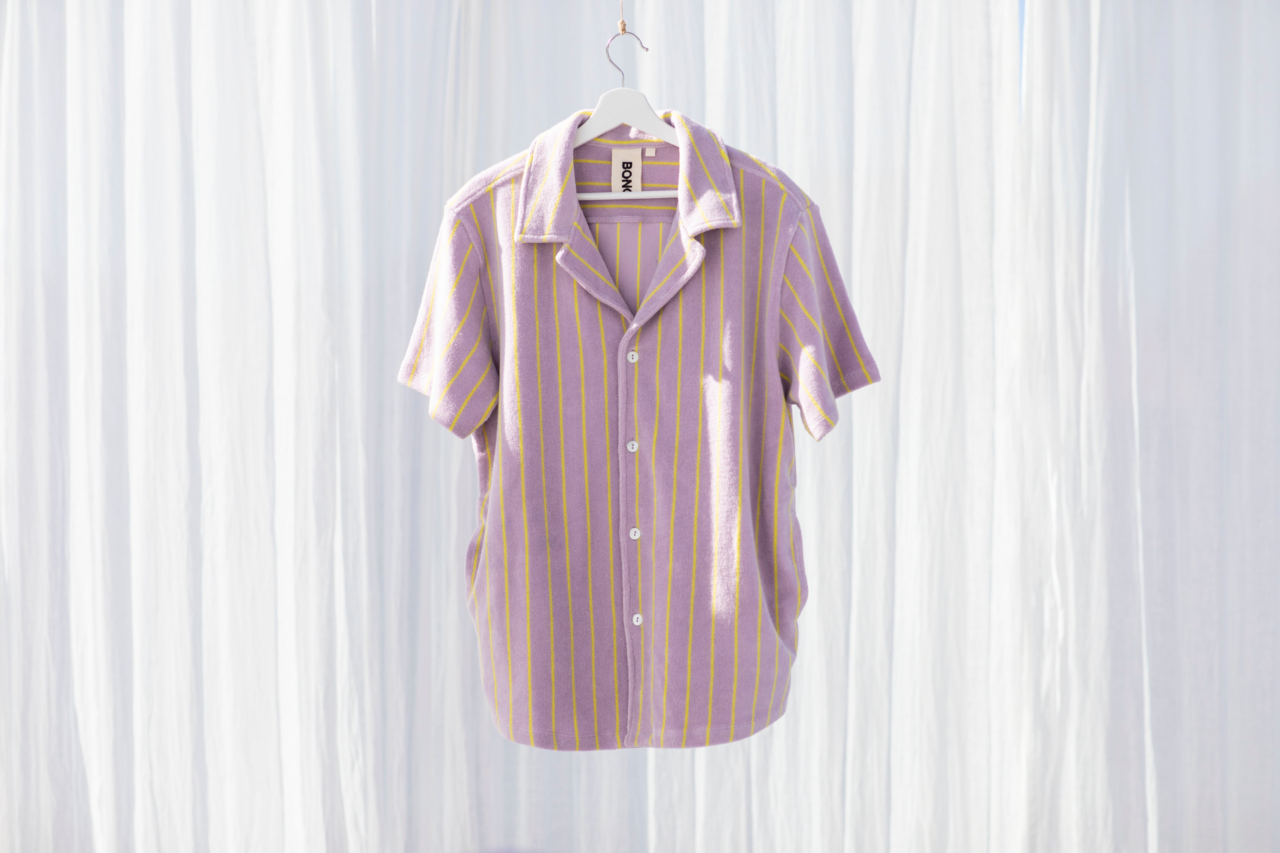 Bongusta, Product image, Naram Shirt, lilac & neon yellow, 4 of 5}