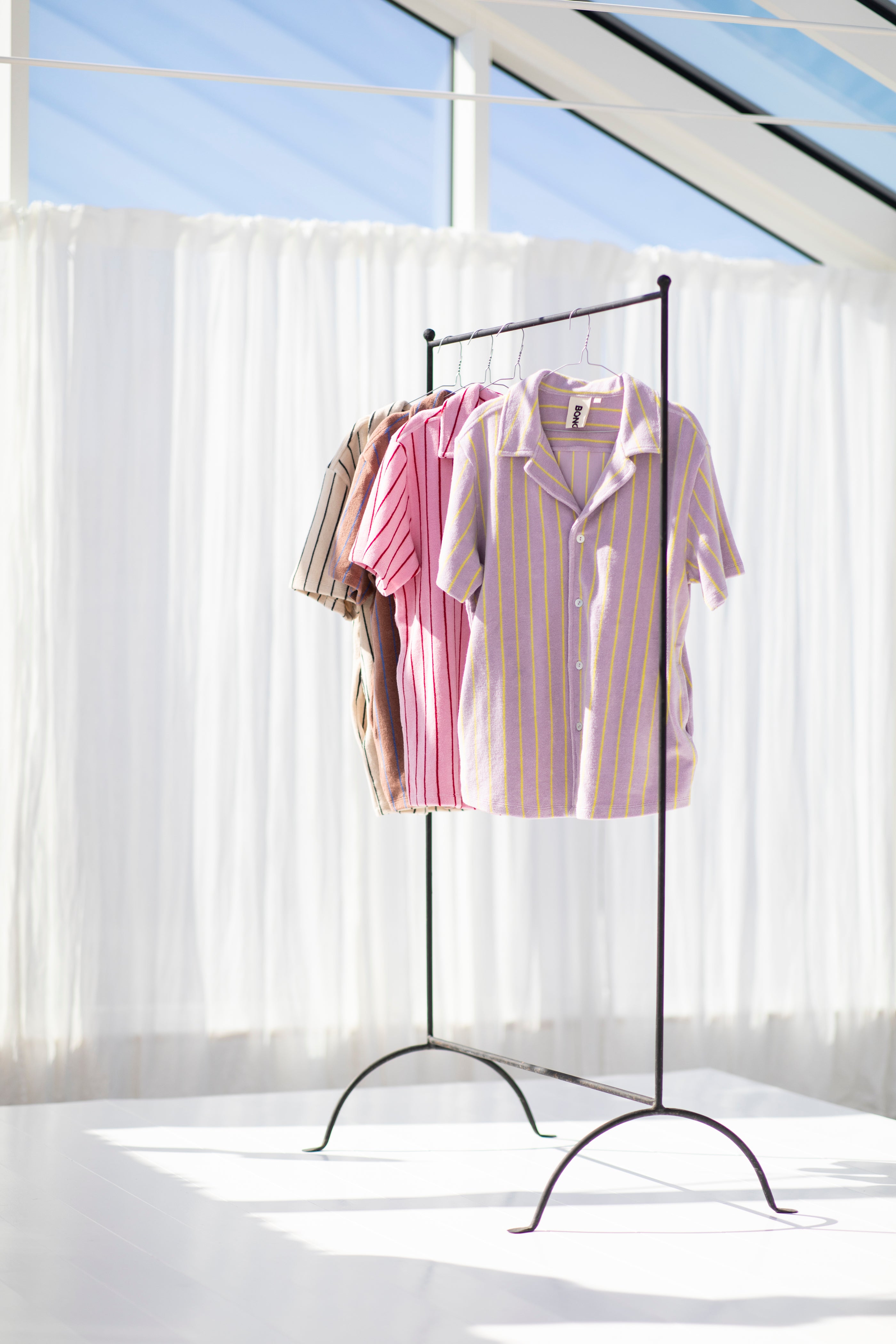 Bongusta, Product image, Naram Shirt, lilac & neon yellow, 5 of 5}