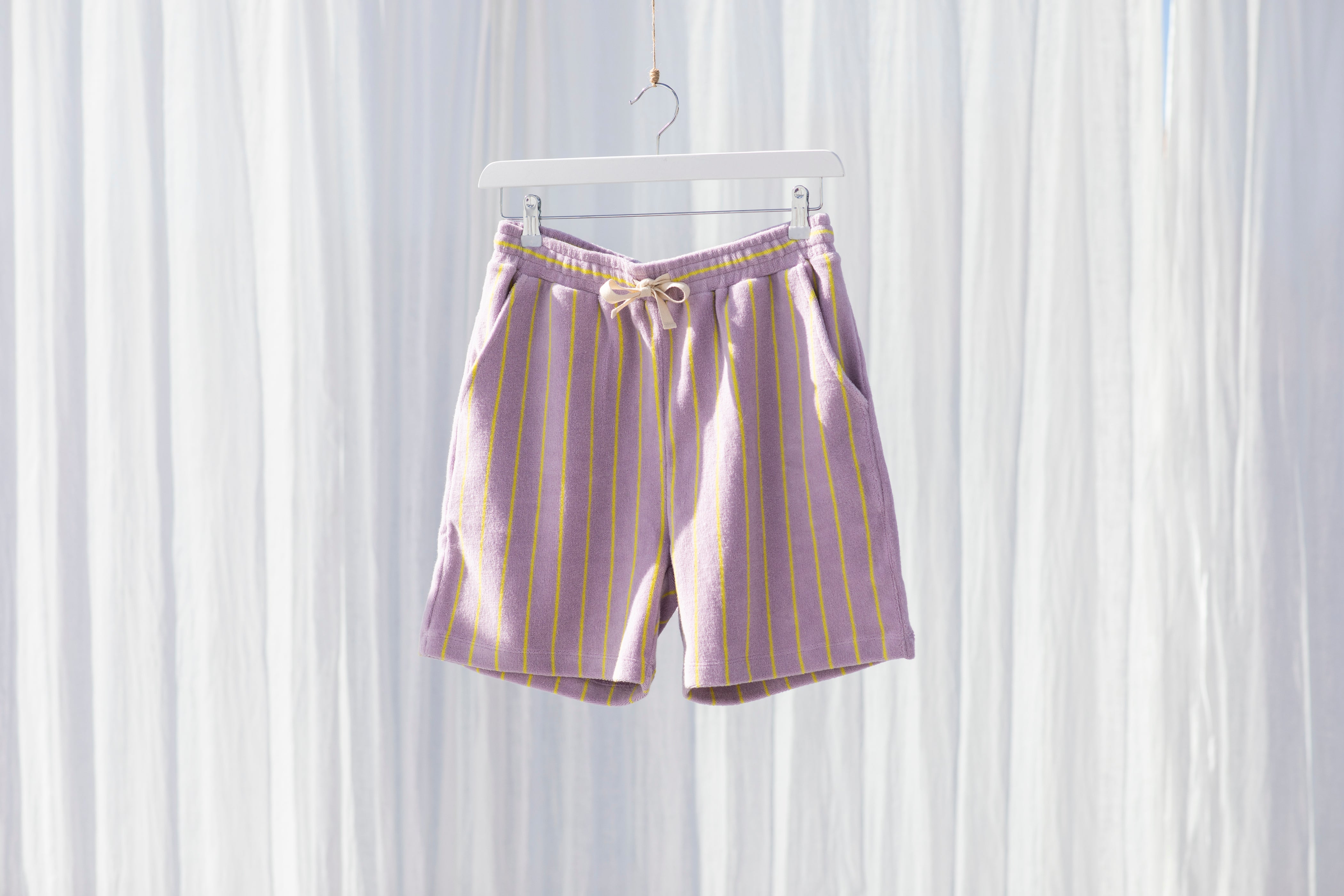 Bongusta, Product image, Naram Shorts, lilac & neon yellow, 7 of 8}