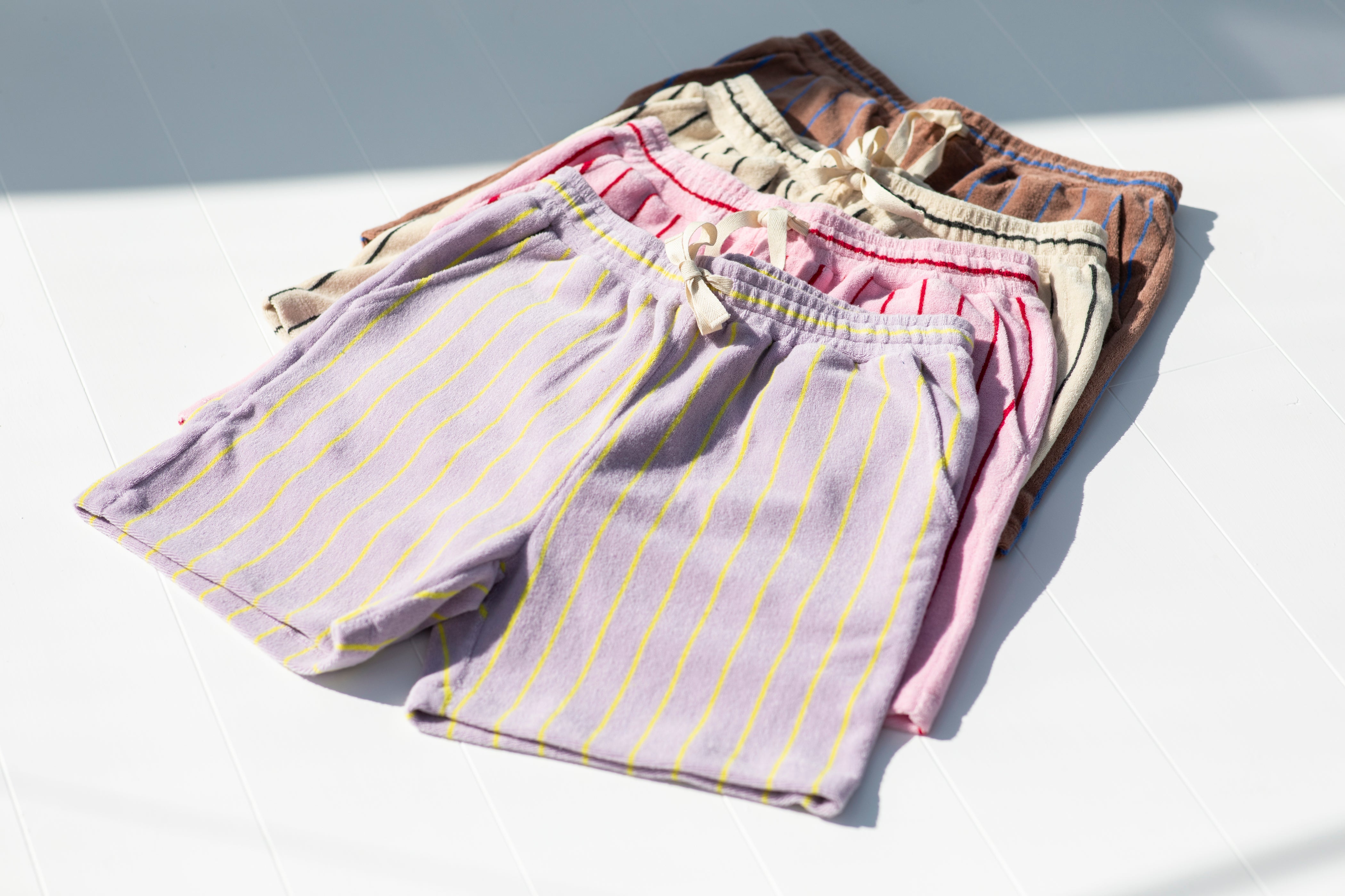 Bongusta, Product image, Naram Shorts, lilac & neon yellow, 6 of 8}