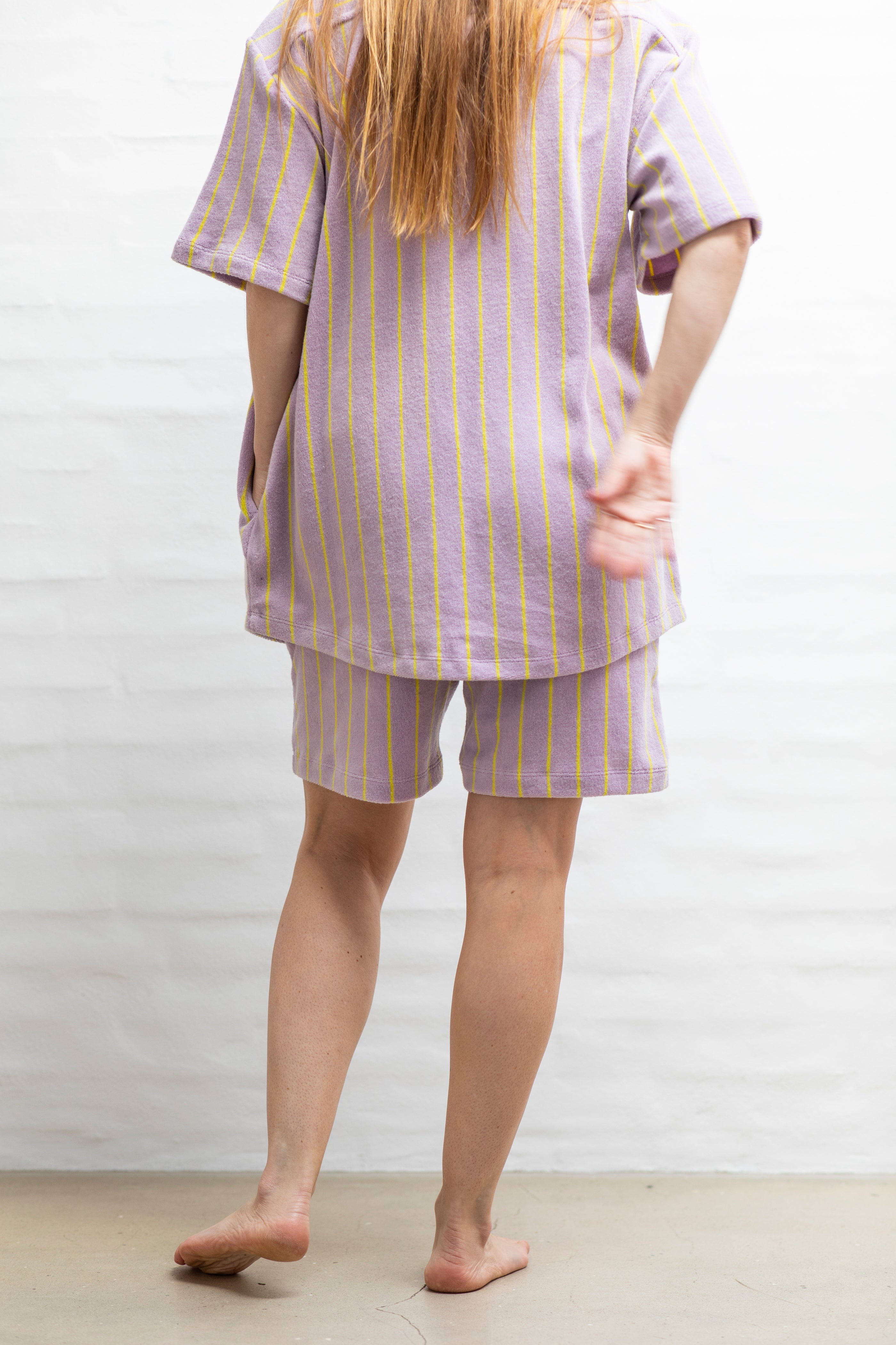 Bongusta, Product image, Naram Shorts, lilac & neon yellow, 5 of 8}