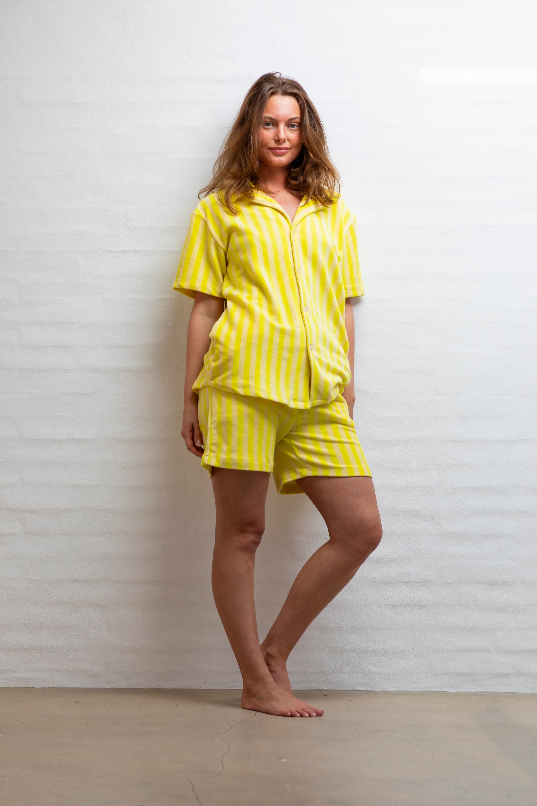 Bongusta, Product image, Naram Shirt, pristine & neon yellow, 4 of 5}