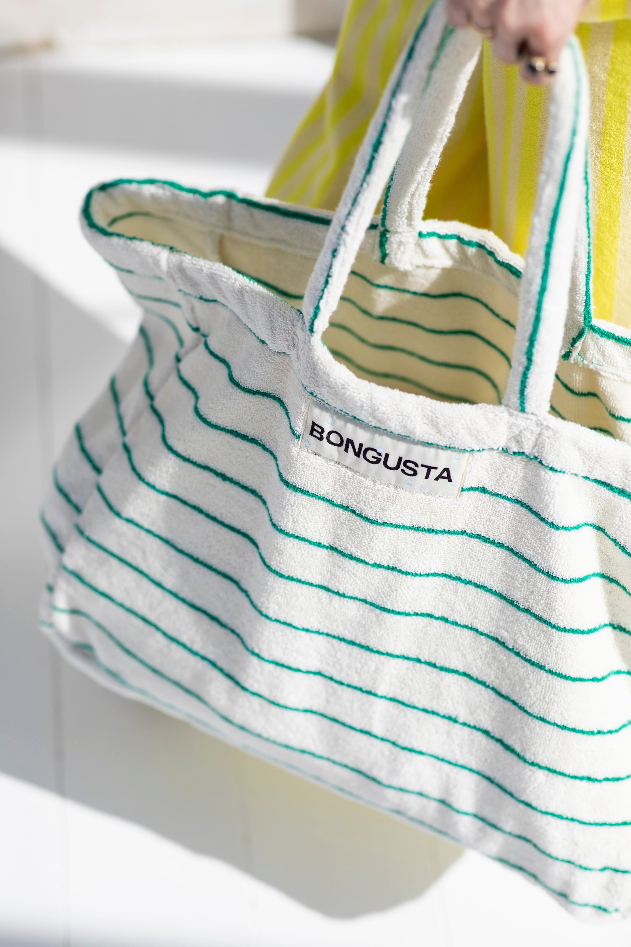 Bongusta, Product image, Naram Weekend Bag, pure white & grass, 2 of 5}