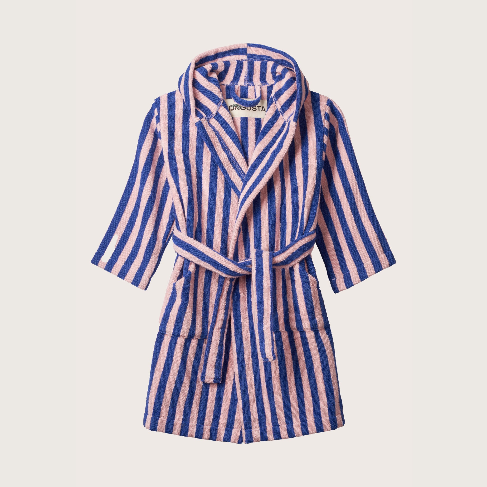 Bongusta, Product image, Naram Kids Bathrobe, dazzling blue & rose, 1 of 2}