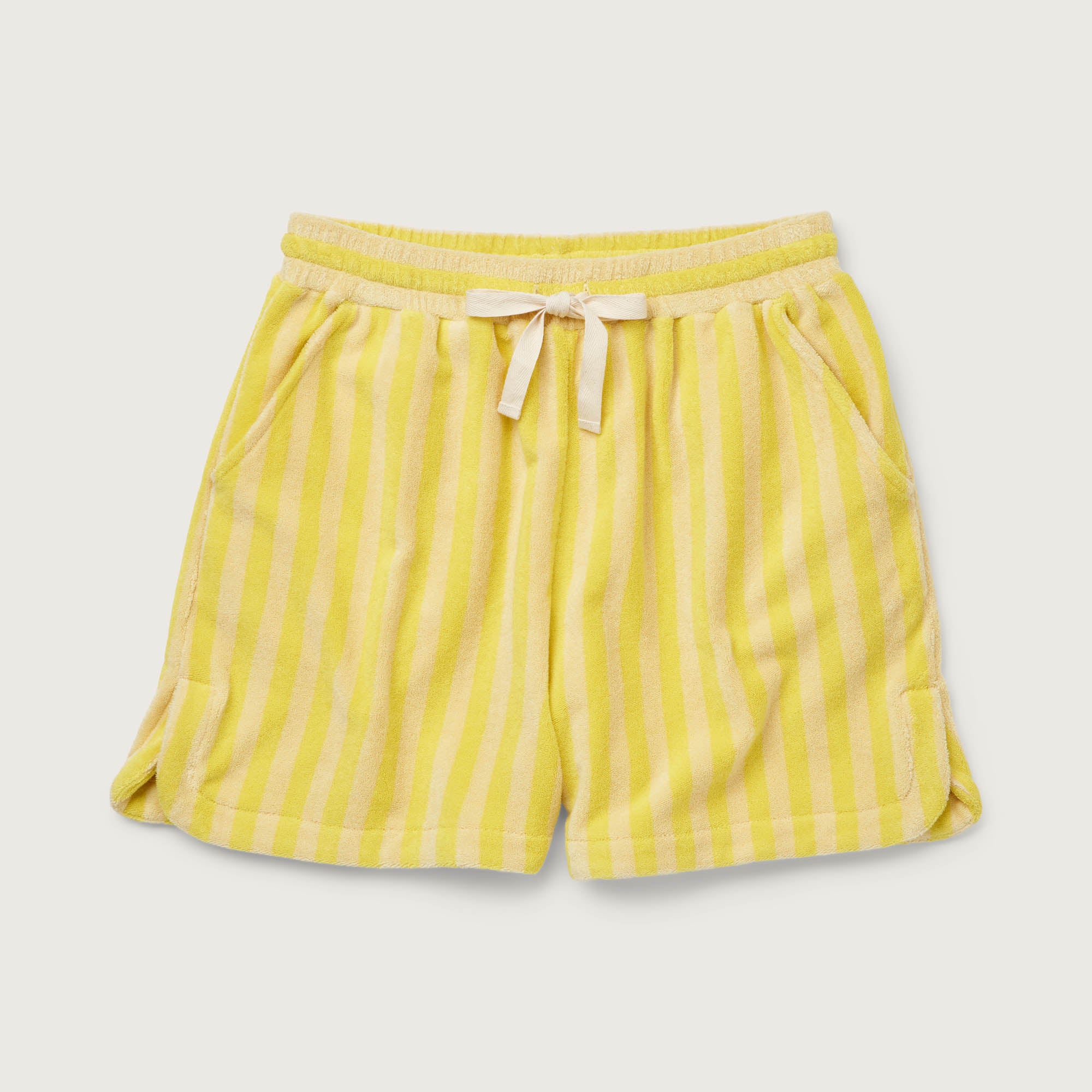 Bongusta, Product image, Naram Gym Shorts, pristine & neon yellow, 3 of 3}