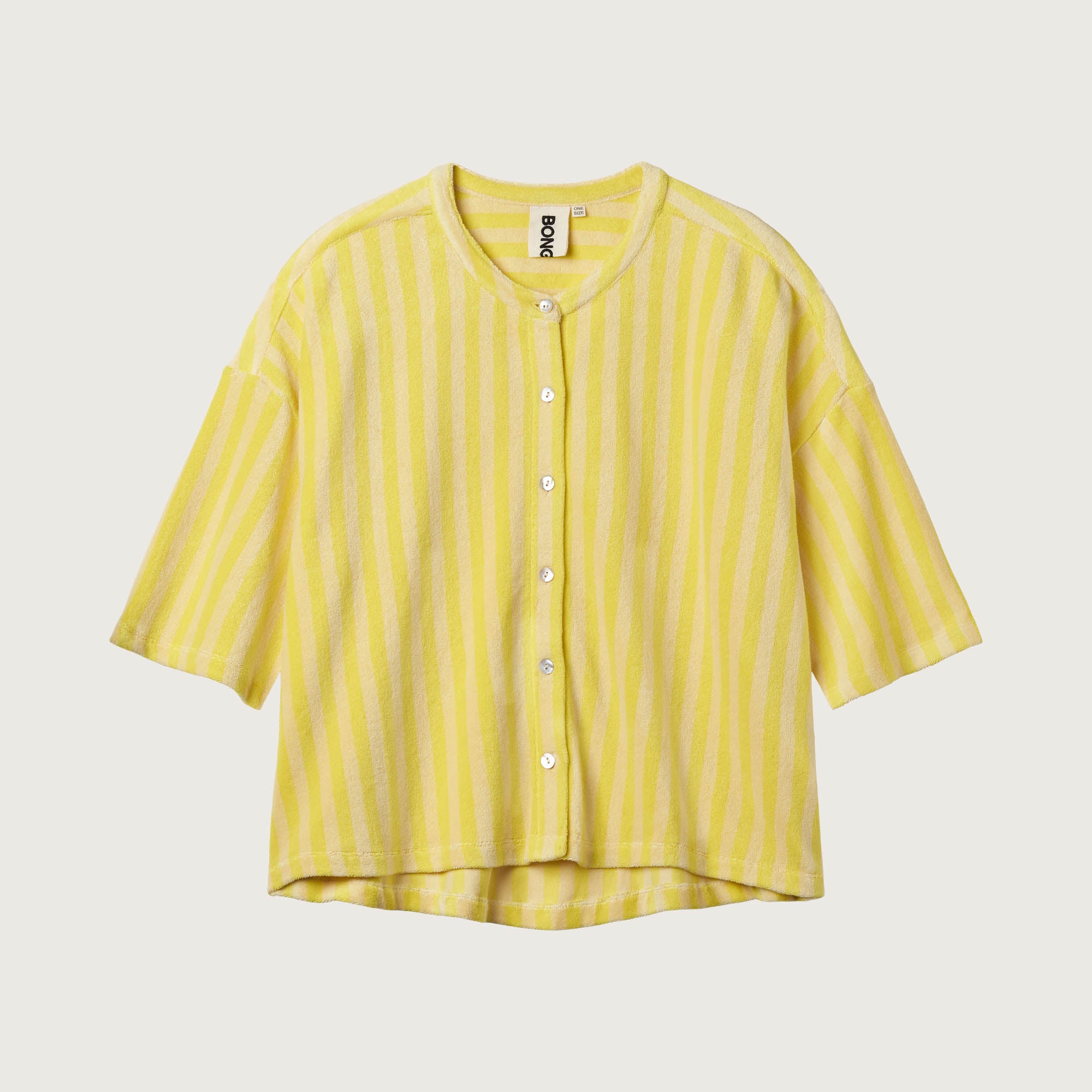 Bongusta, Product image, Naram Oversized Shirt, pristine & neon yellow, 3 of 3}