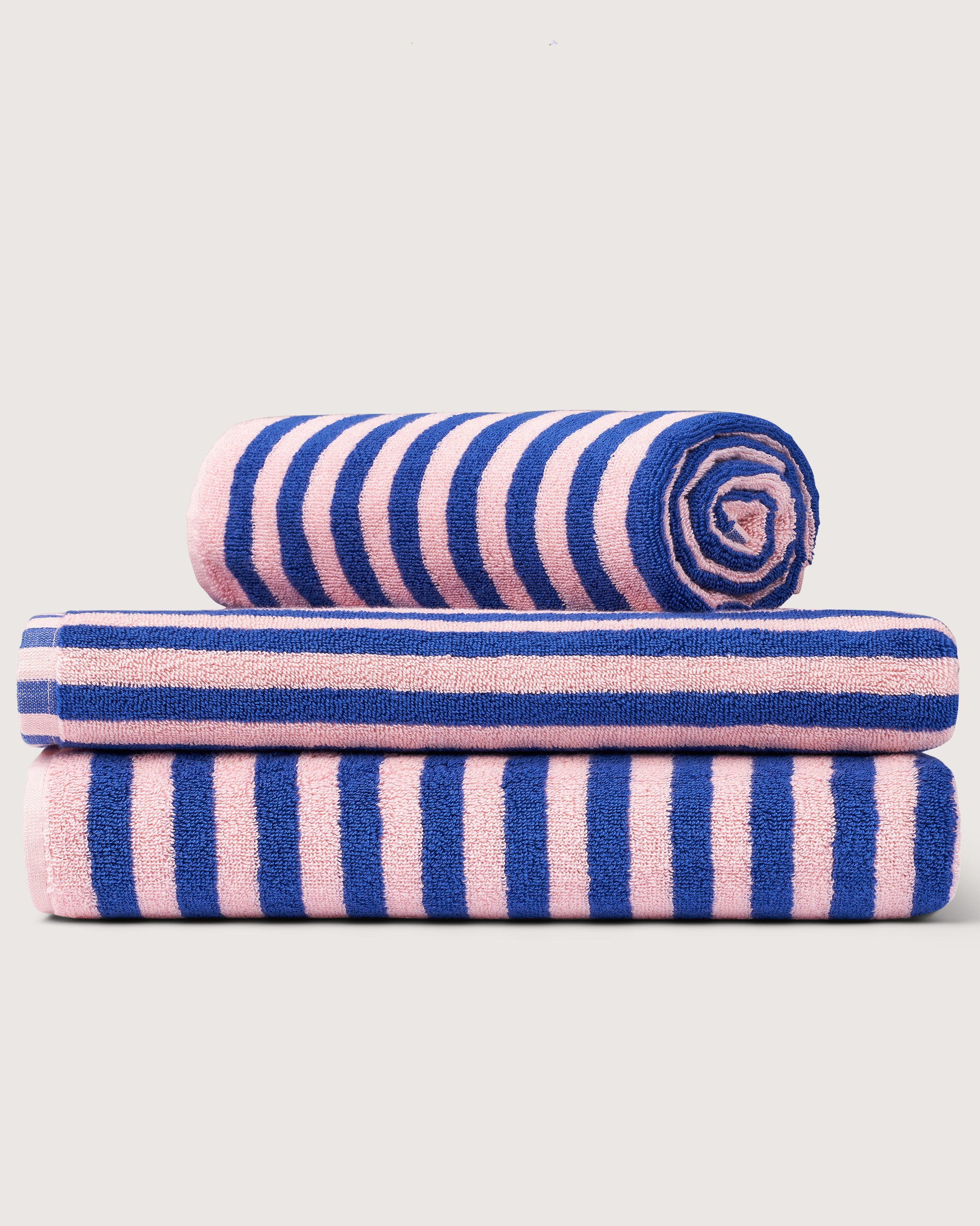 Bongusta, Product image, Naram Towels, dazzling blue & rose, 6 of 6}