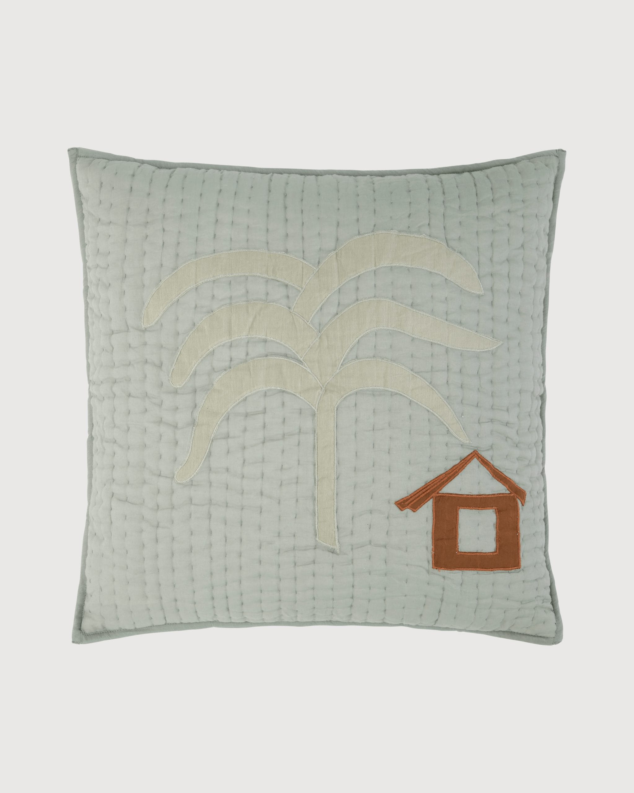 Bongusta Banana Tree Quilted Pillow