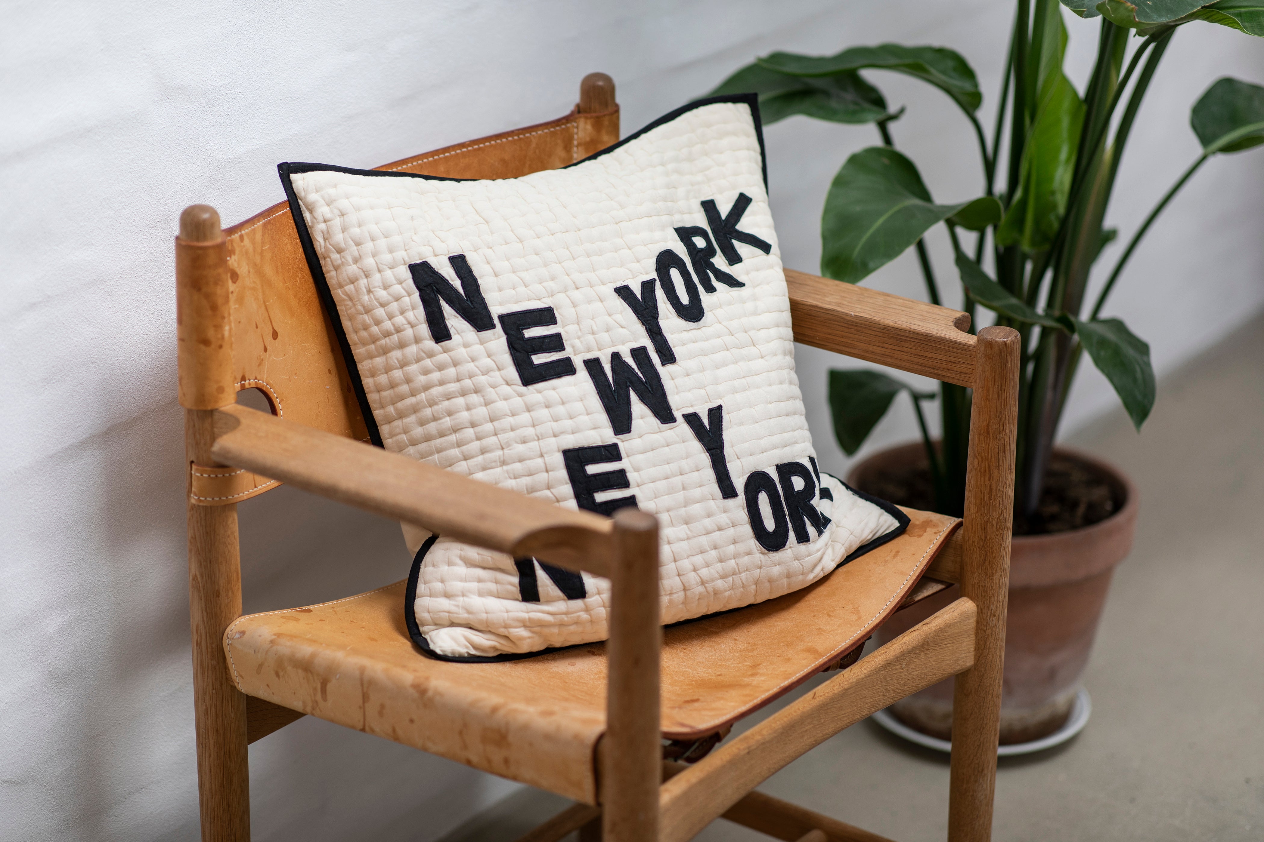 Bongusta, Product image, New York Quilted Pillow, 2 of 3}