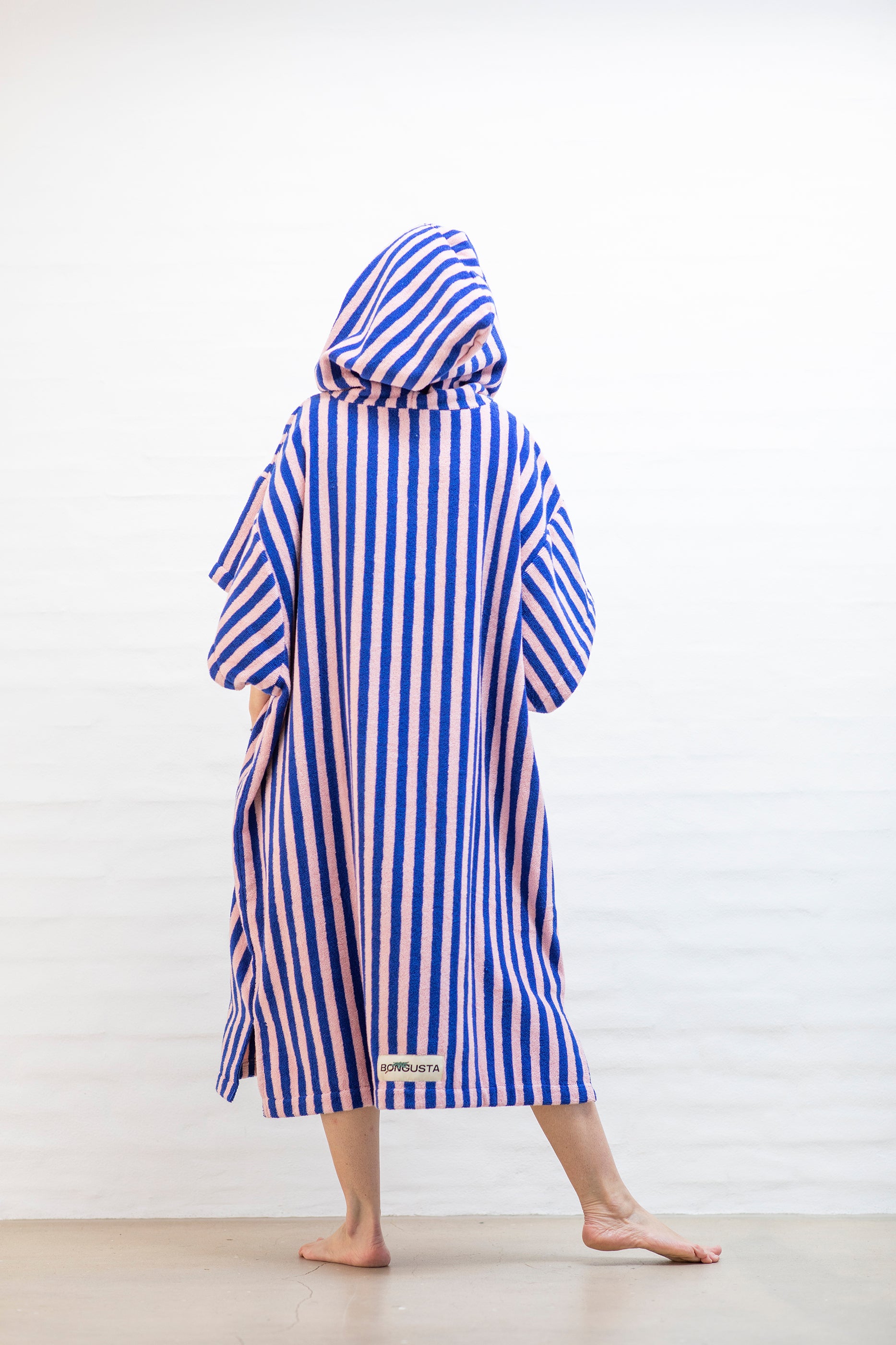 Naram Poncho, dazzling blue & rose product image