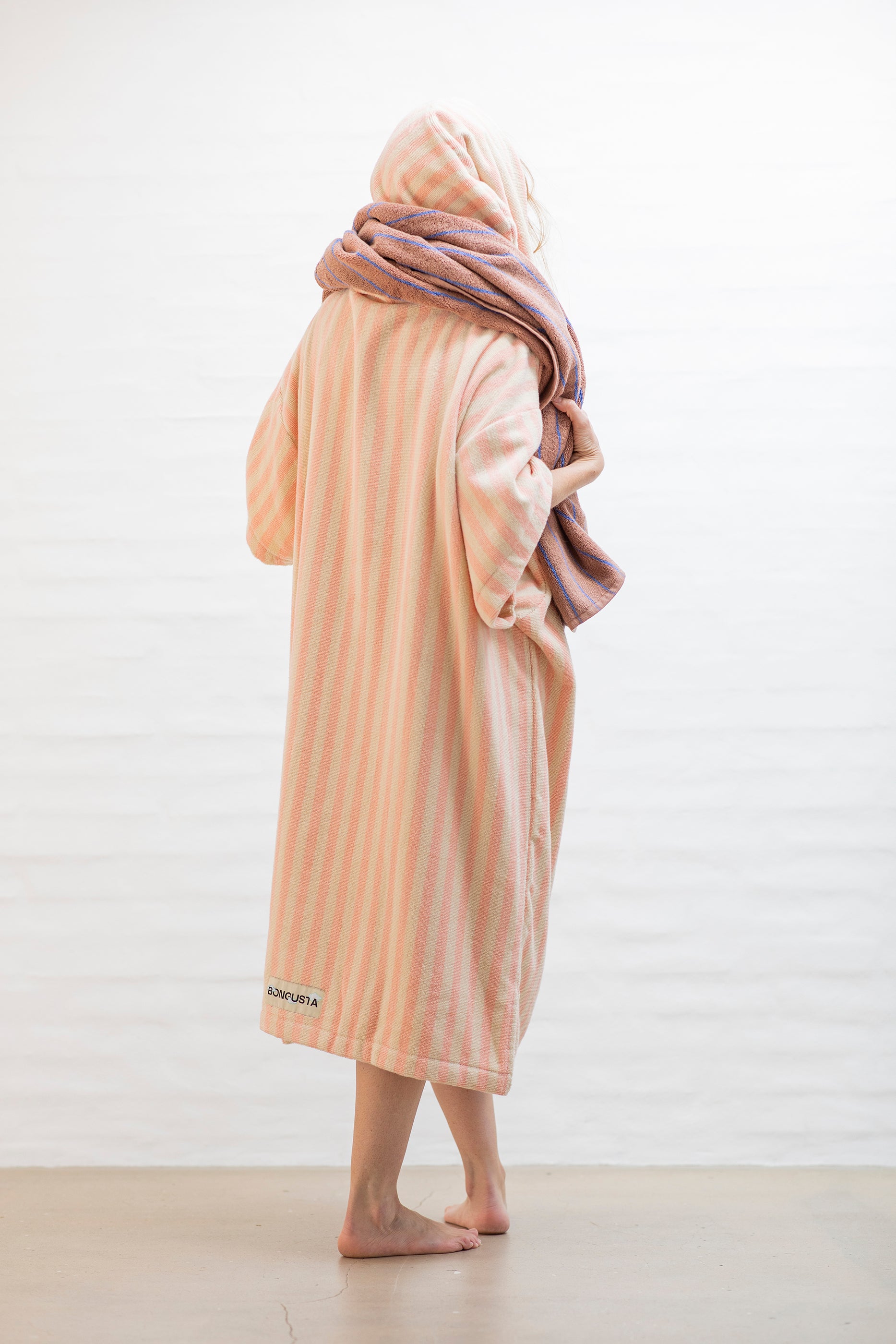 Bongusta, Product image, Naram Poncho, tropical & creme, 3 of 5}