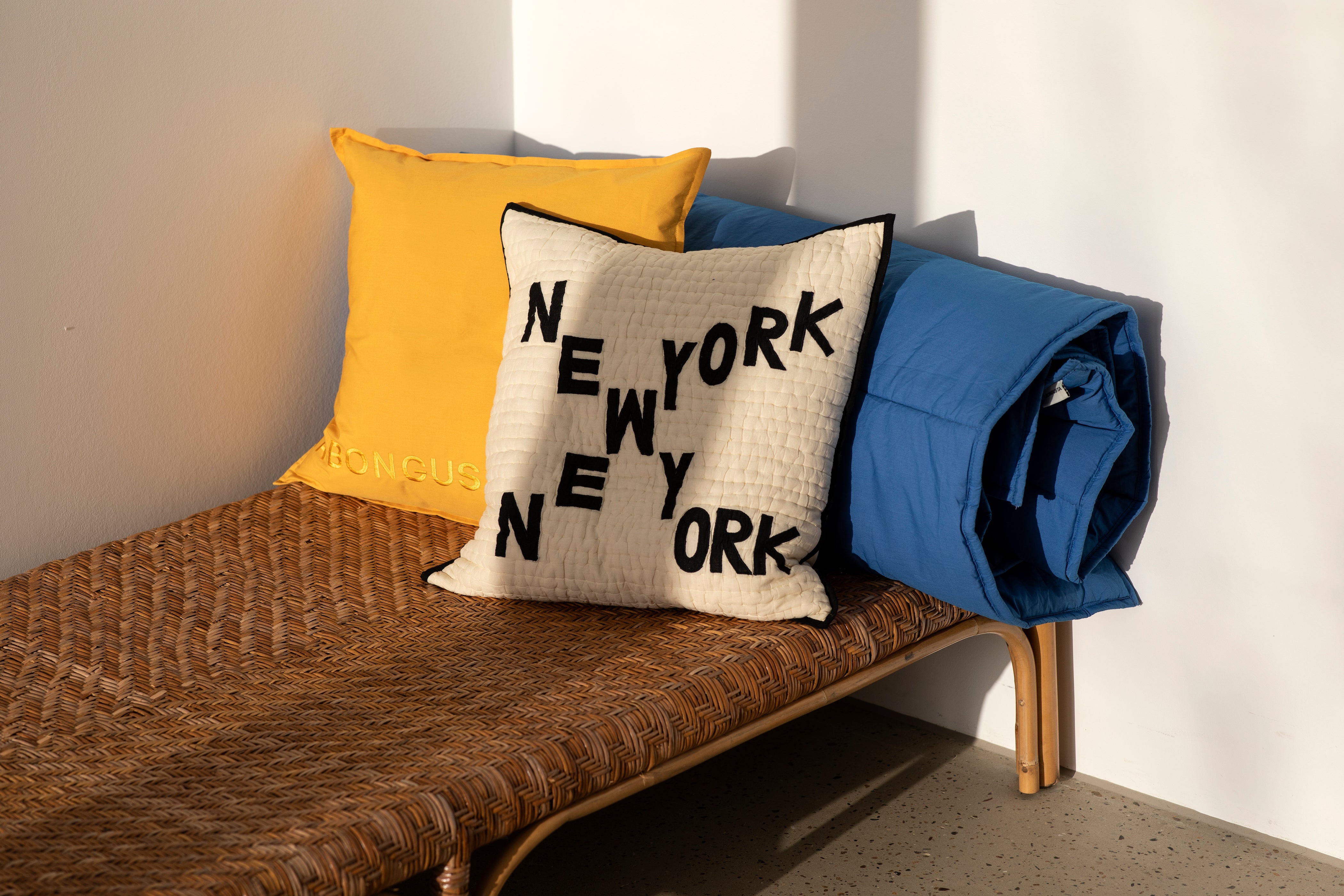 Bongusta, Product image, New York Quilted Pillow, 3 of 3}