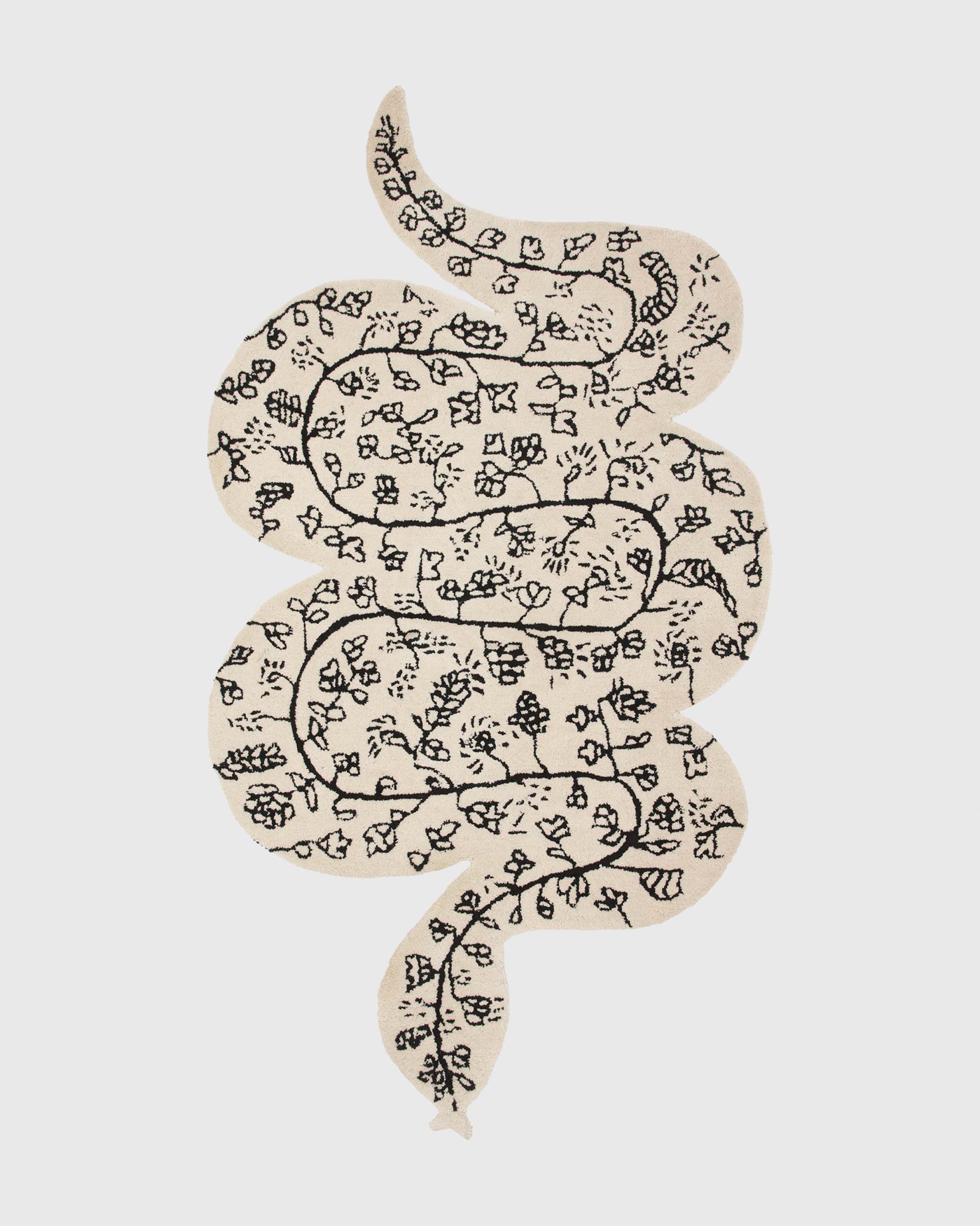 Bongusta, Product image, Snake Rug, creme & ink, 3 of 4}