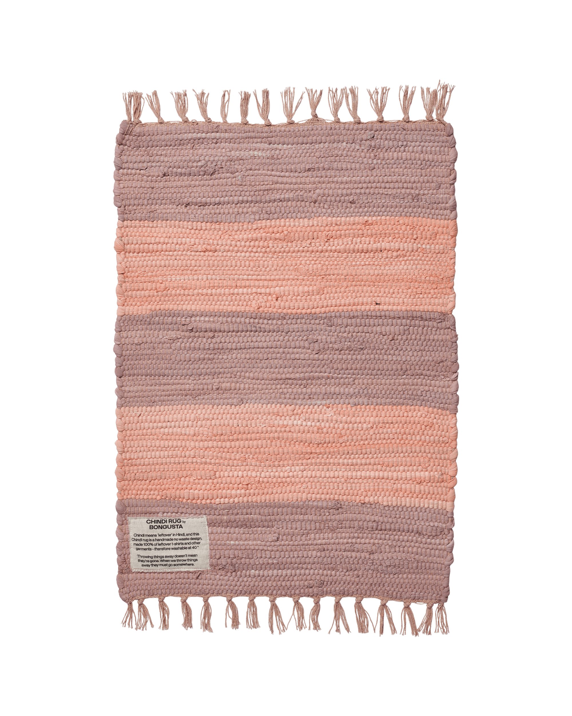 Bongusta, Product image, Chindi tæppe, tropicana & ash rose, 4 of 8}