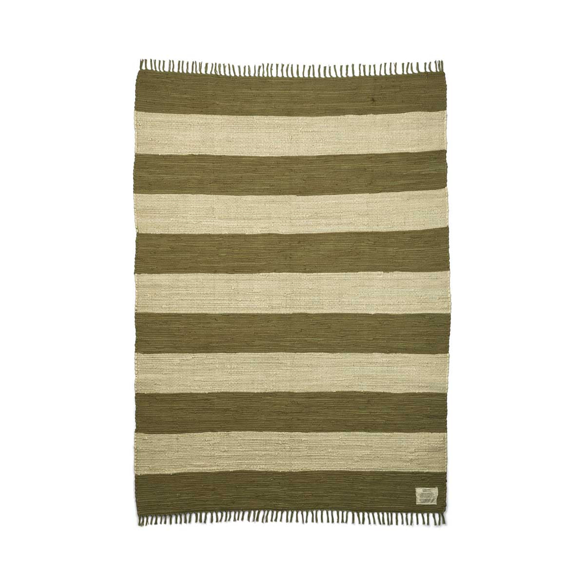 Bongusta, Product image, Chindi Rug, army & beige, 9 of 9}