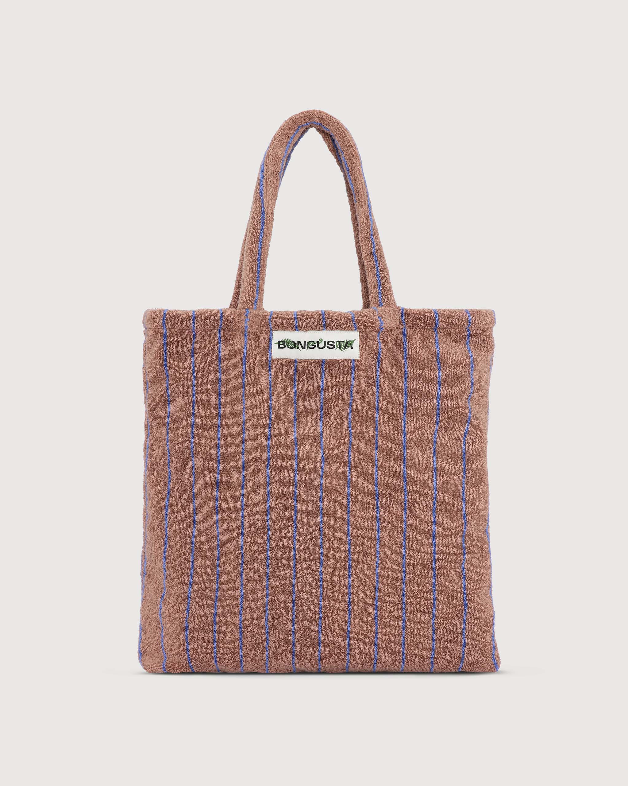 Bongusta Naram Totebag, Camel & Ultramarine blue