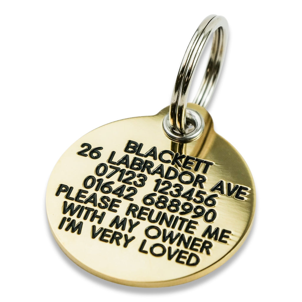  Brass Blank Military Dog Tags