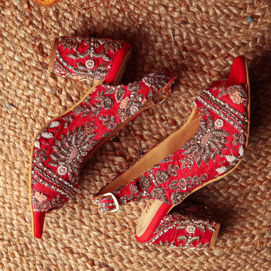 Indian bridal footwear - Designs for Brides & Bridesmaid