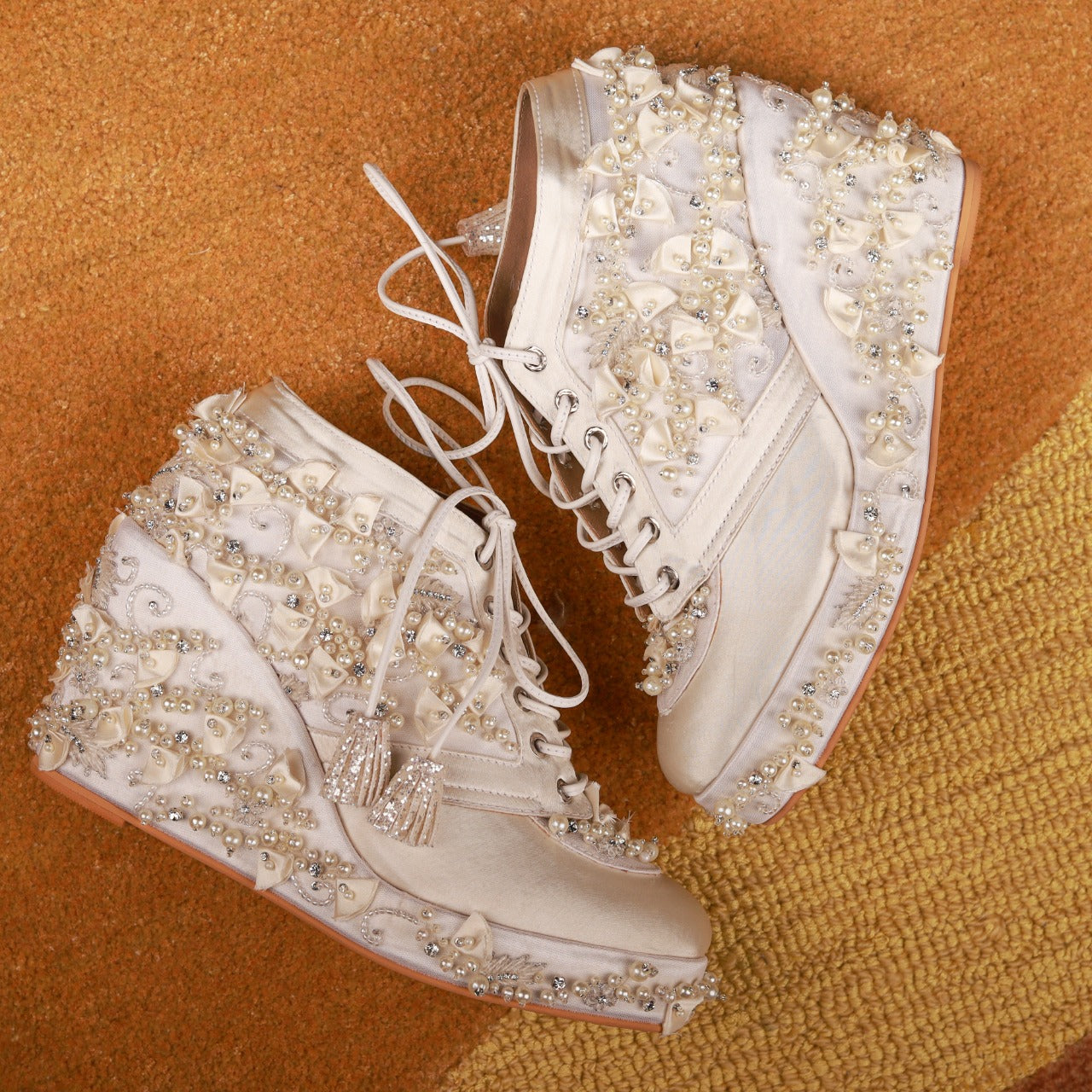 Bridal Sneakers | Sneaker Wedges | Customised Bridal Sneakers – Tiesta Store