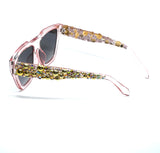 DIY Kit: Gold Ball and Brown Swarovski Crystal Encrusted Sunglasses