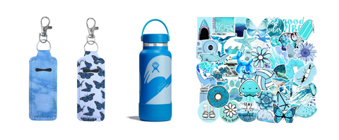 blue hydroflask accessories