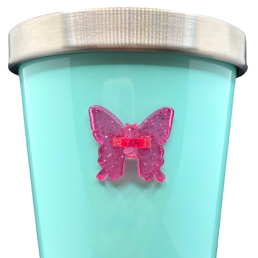 Peace Love Butterfly Flowers Straw Toppers Charms For Tumblers - Dust-proof  Straw Plug For Travel And Home Use - Temu