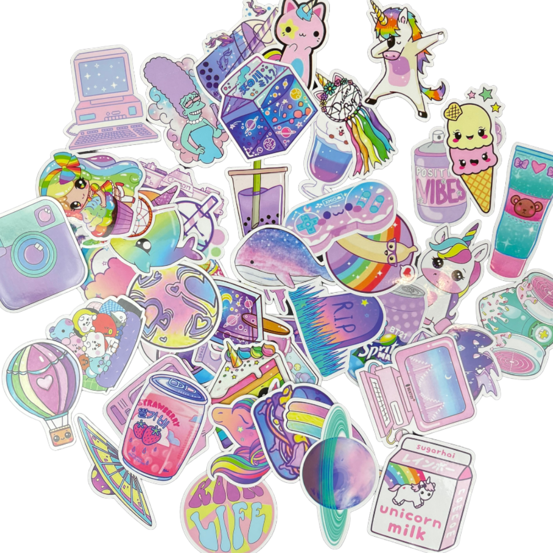 CharCharms Water Bottle Stickers 10-Pack