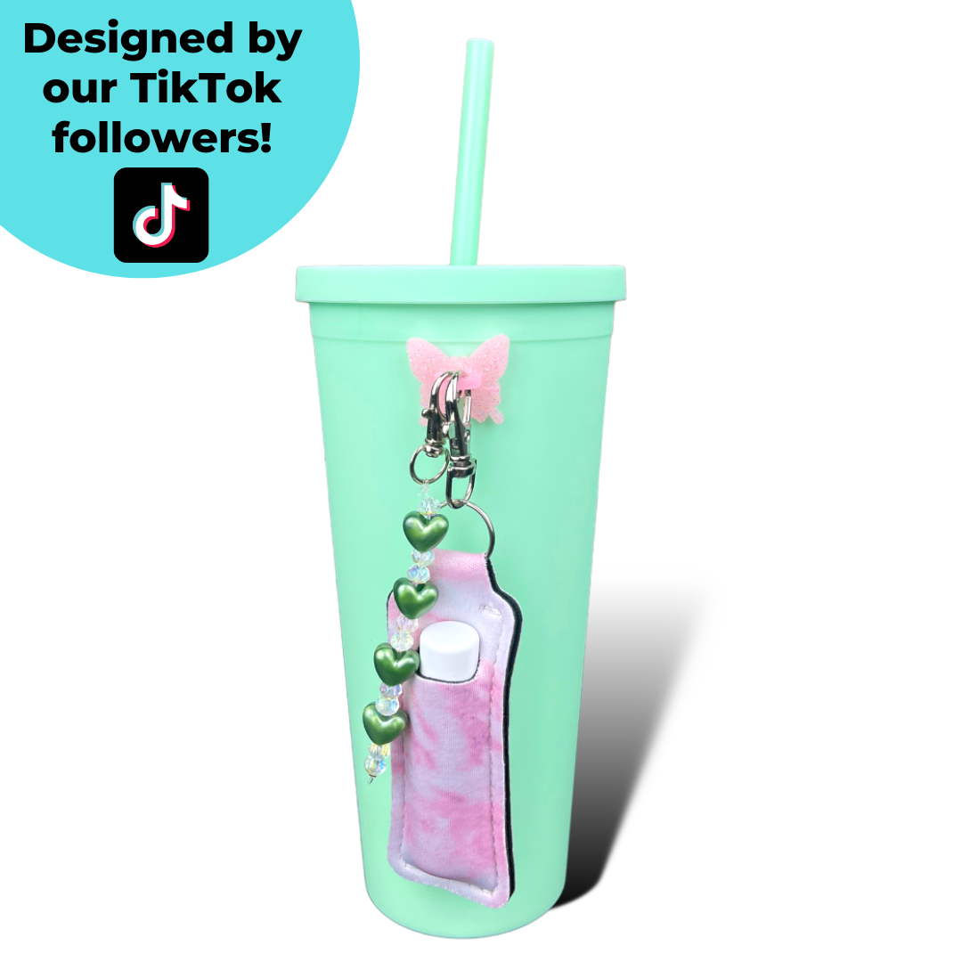 Hello Kitty Insulated Water Bottle Charm and Chapstick CharCharms.