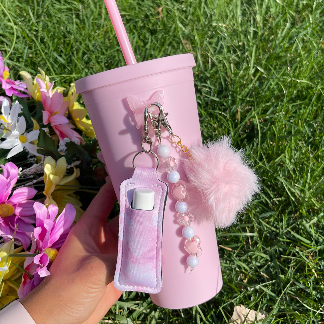 Hello Kitty Insulated Water Bottle Charm and Chapstick CharCharms.