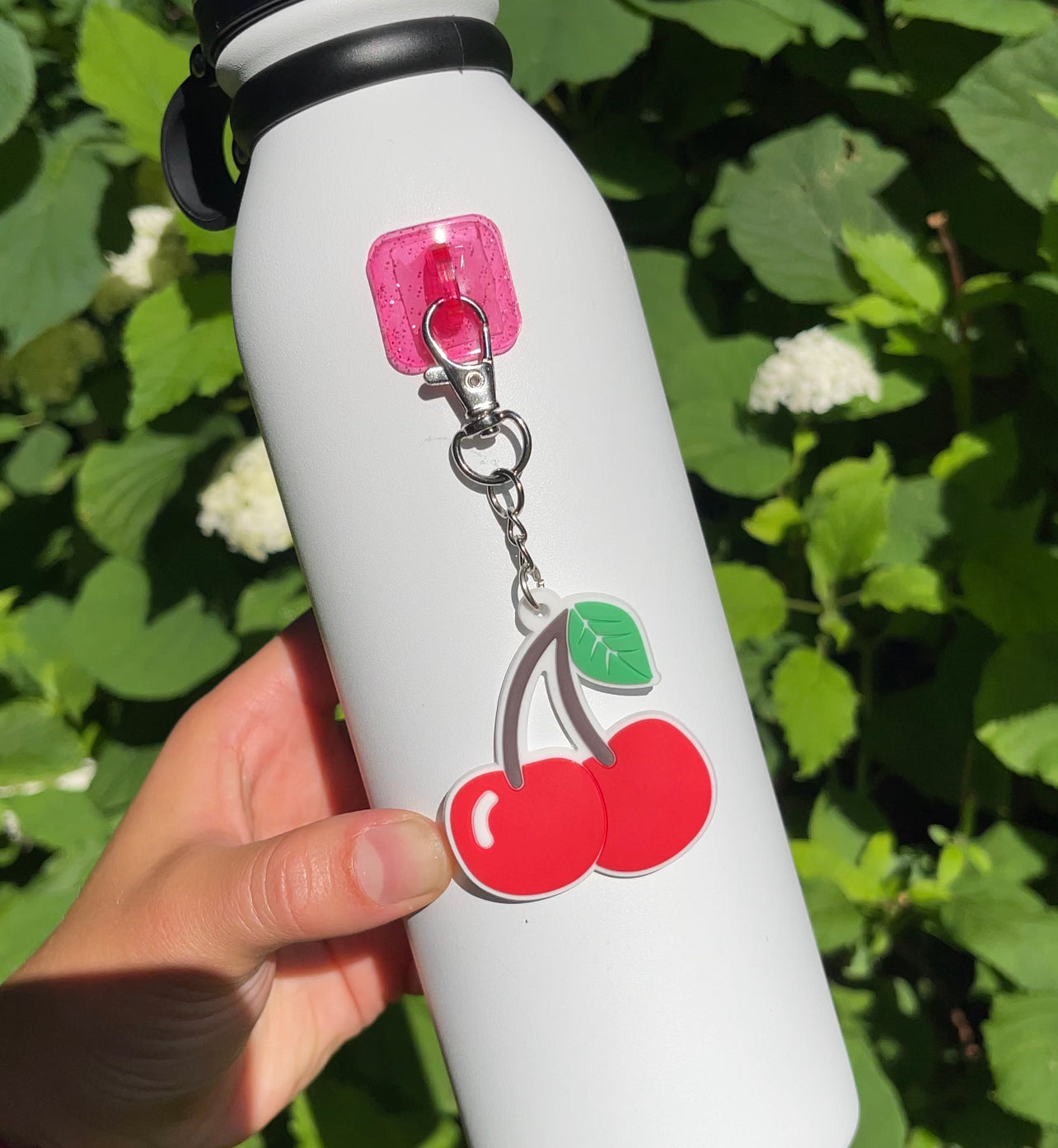 Hello Kitty Insulated Water Bottle Charm and Chapstick CharCharms.