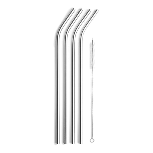 White & Clear Twisted Glass Straws – Fredericks and Mae