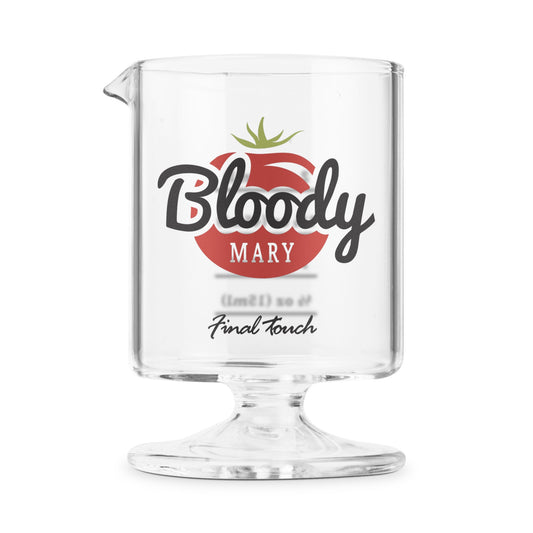 Bloody Mary Time Cocktail Glasses - Set of 3 - Gold, Silver & Black