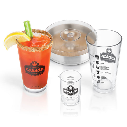 Bloody Mary Diagram Glassware - Set of 2