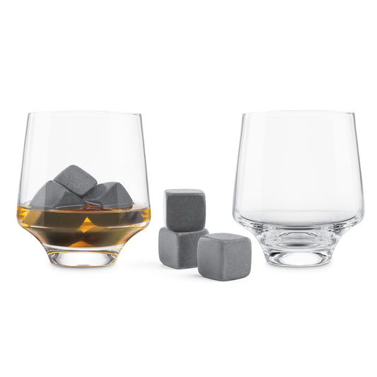 Rocking Whisky Glass & Ice Ball Set – FLOW Barware®