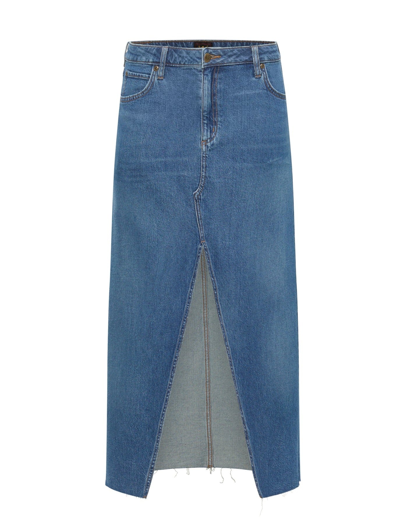 Billede af Lee - Maxi denimnederdel - blå - Size (28)