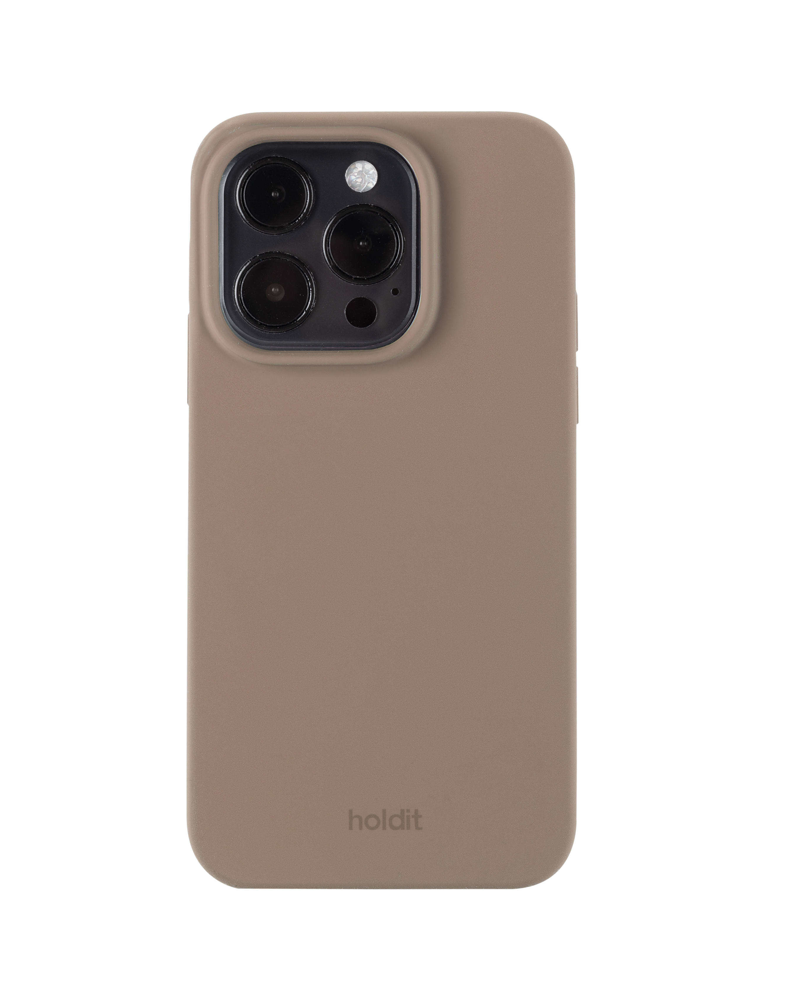 Billede af Holdit - iPhone 15 Pro Silicone cover - Mocha Brown