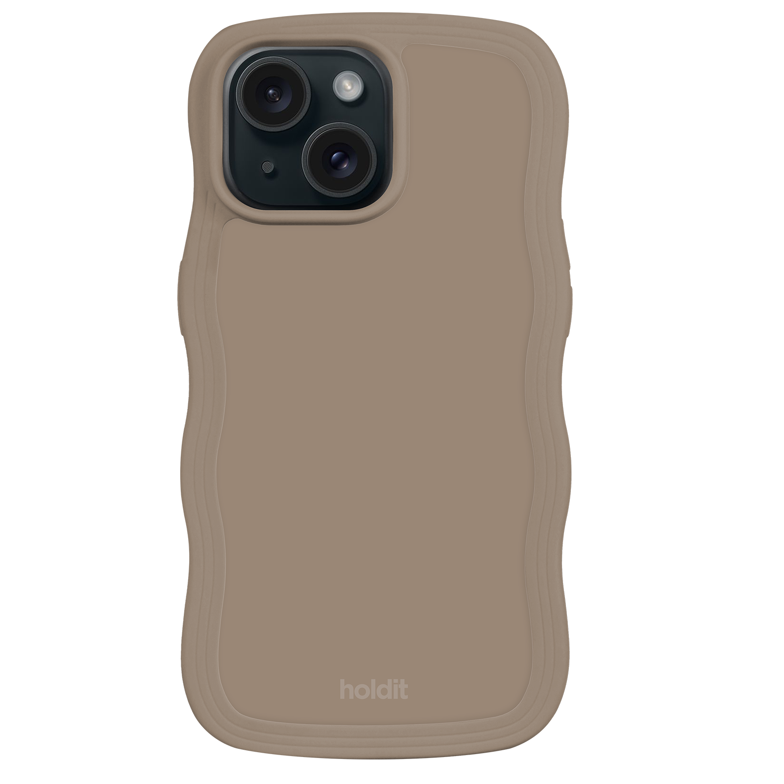Holdit - iPhone 15/14/13 Wavy cover - Mocha Brown
